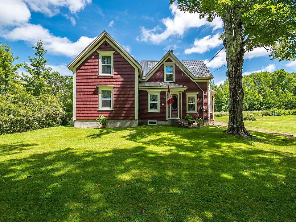 Exterior of a home in the Annapolis Valley, Nova Scotia.