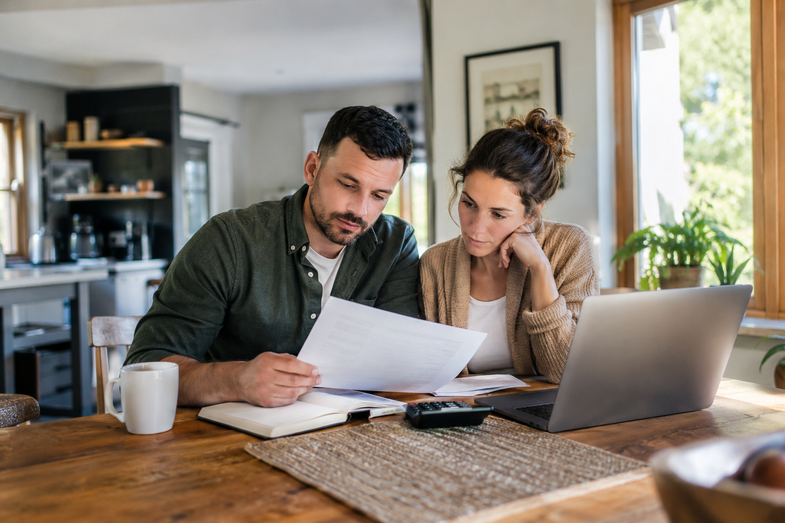 Home buyers reviewing the costs of buying a home in Nova Scotia