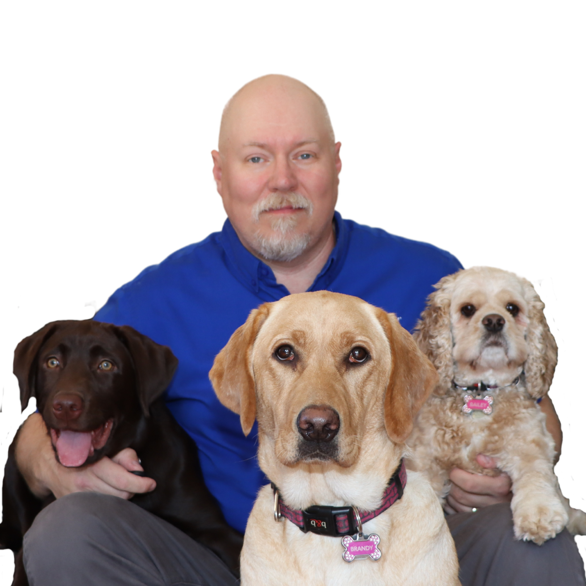 Rob Schellenberger, Annapolis Valley REALTOR® with his dogs