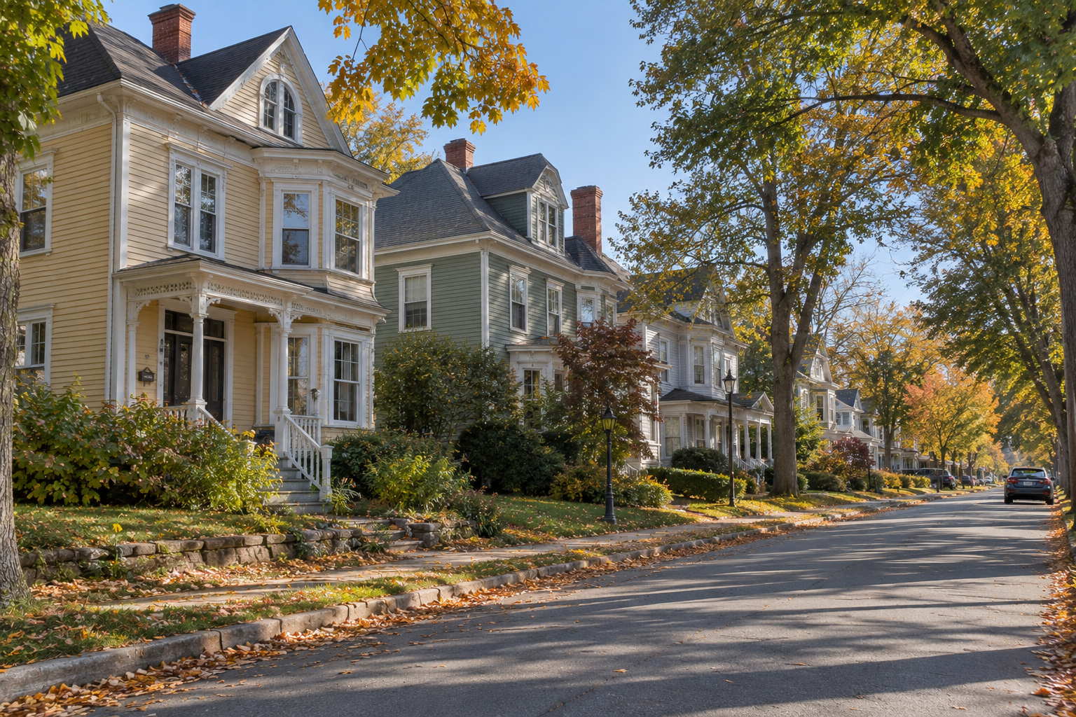 Older homes in an established Nova Scotia community