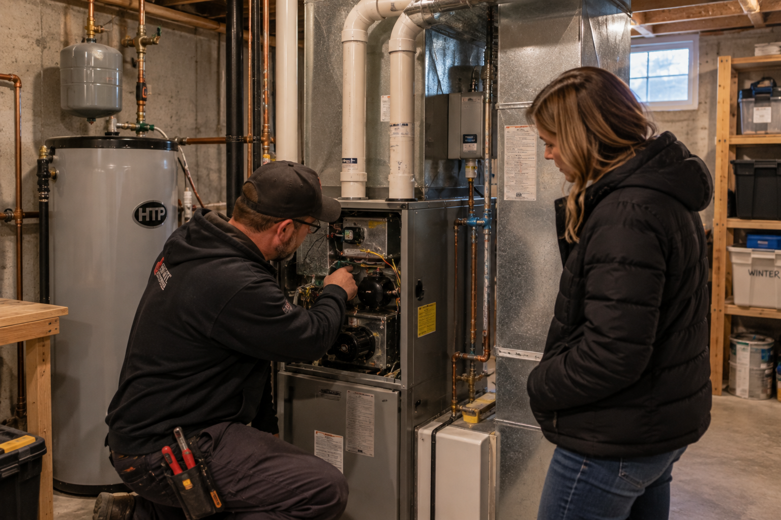 Heating system being evaluated before a home purchase