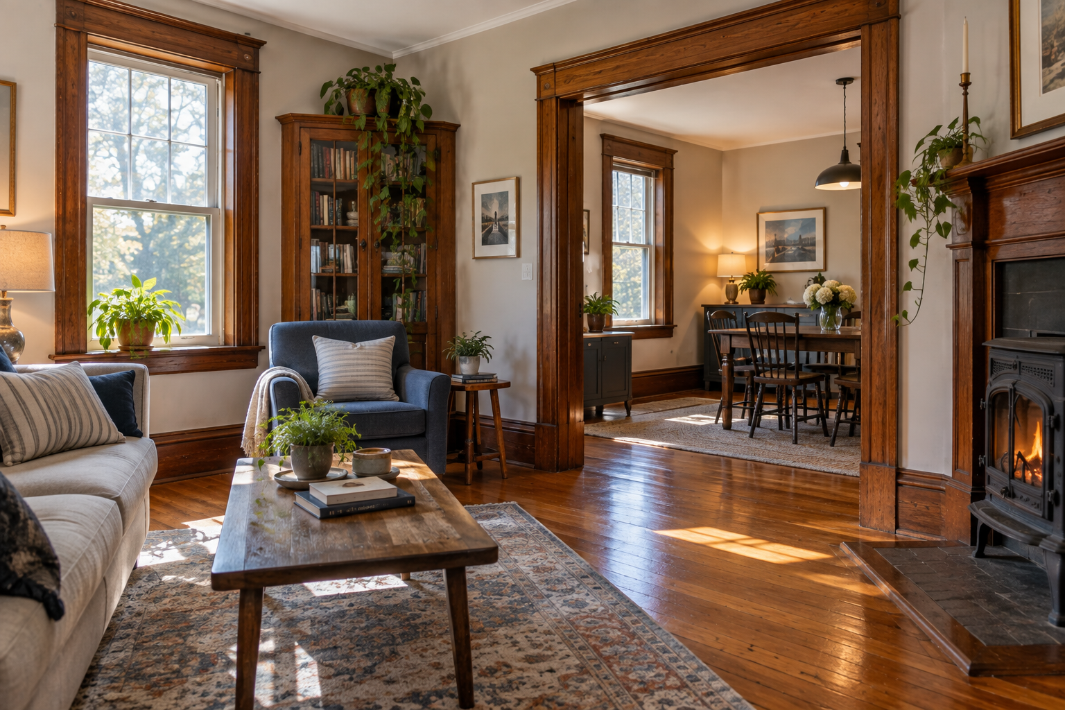 Maintained interior of an older Nova Scotia home