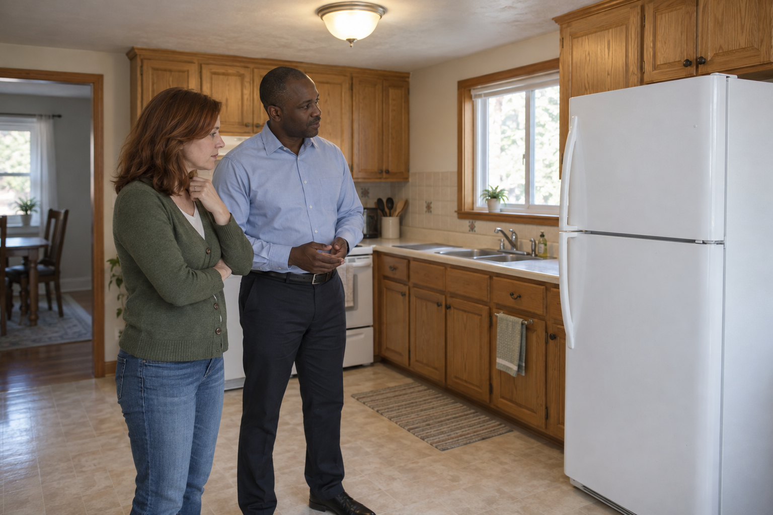 Buyer asking which appliances and fixtures are included in a home purchase